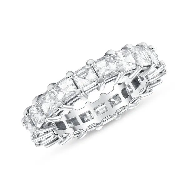 18K White Gold Diamond 3.95 CT. T.W. Radiant Cut Eternity Band