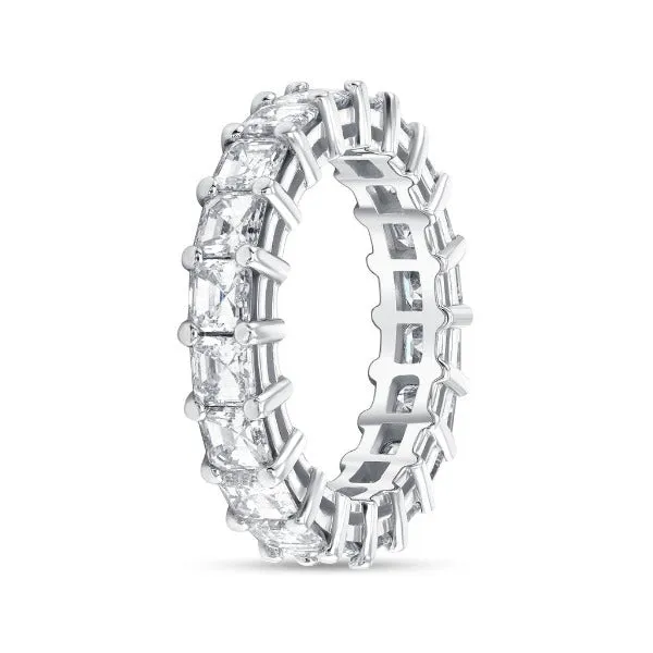 18K White Gold Diamond 3.95 CT. T.W. Radiant Cut Eternity Band