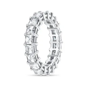 18K White Gold Diamond 3.95 CT. T.W. Radiant Cut Eternity Band