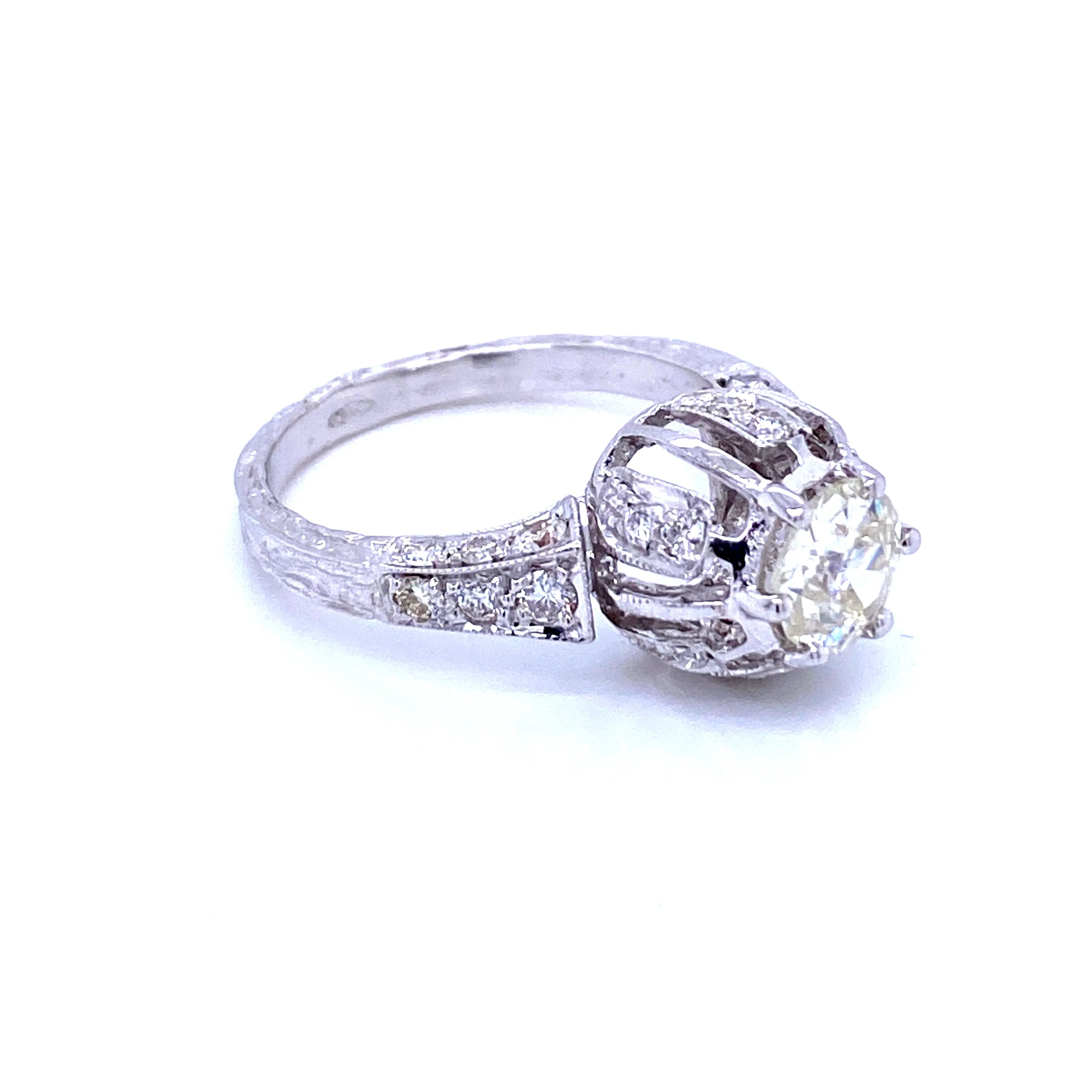 Art Deco Diamond Engagement Ring