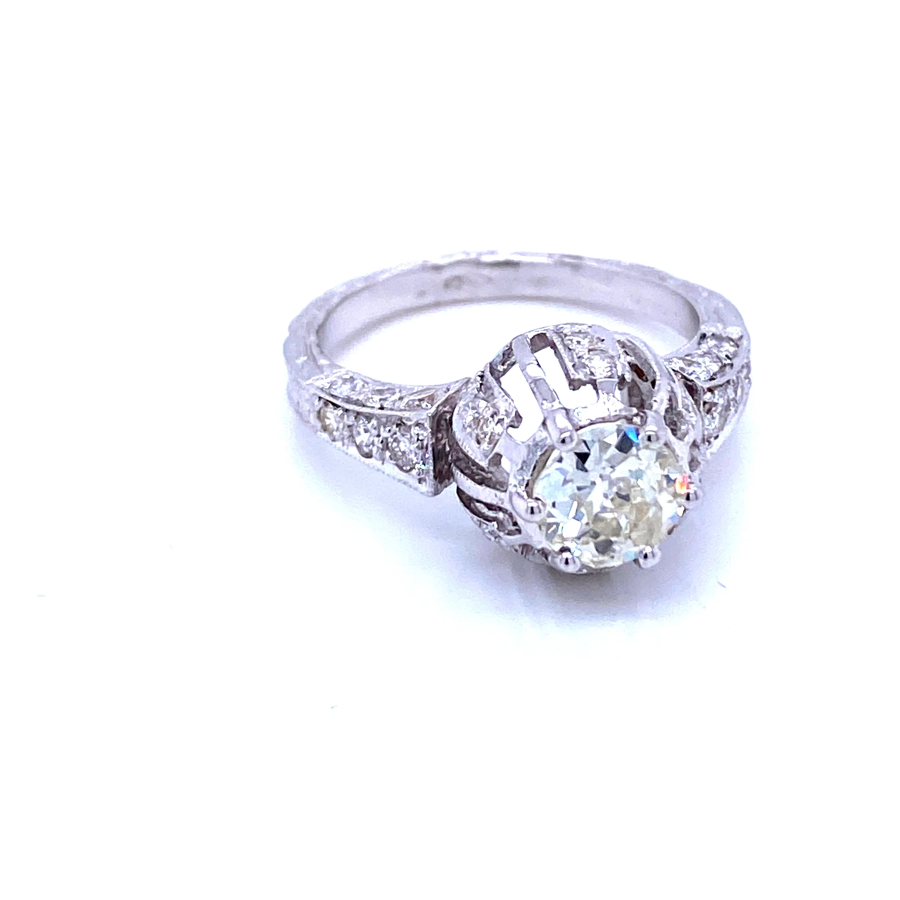 Art Deco Diamond Engagement Ring