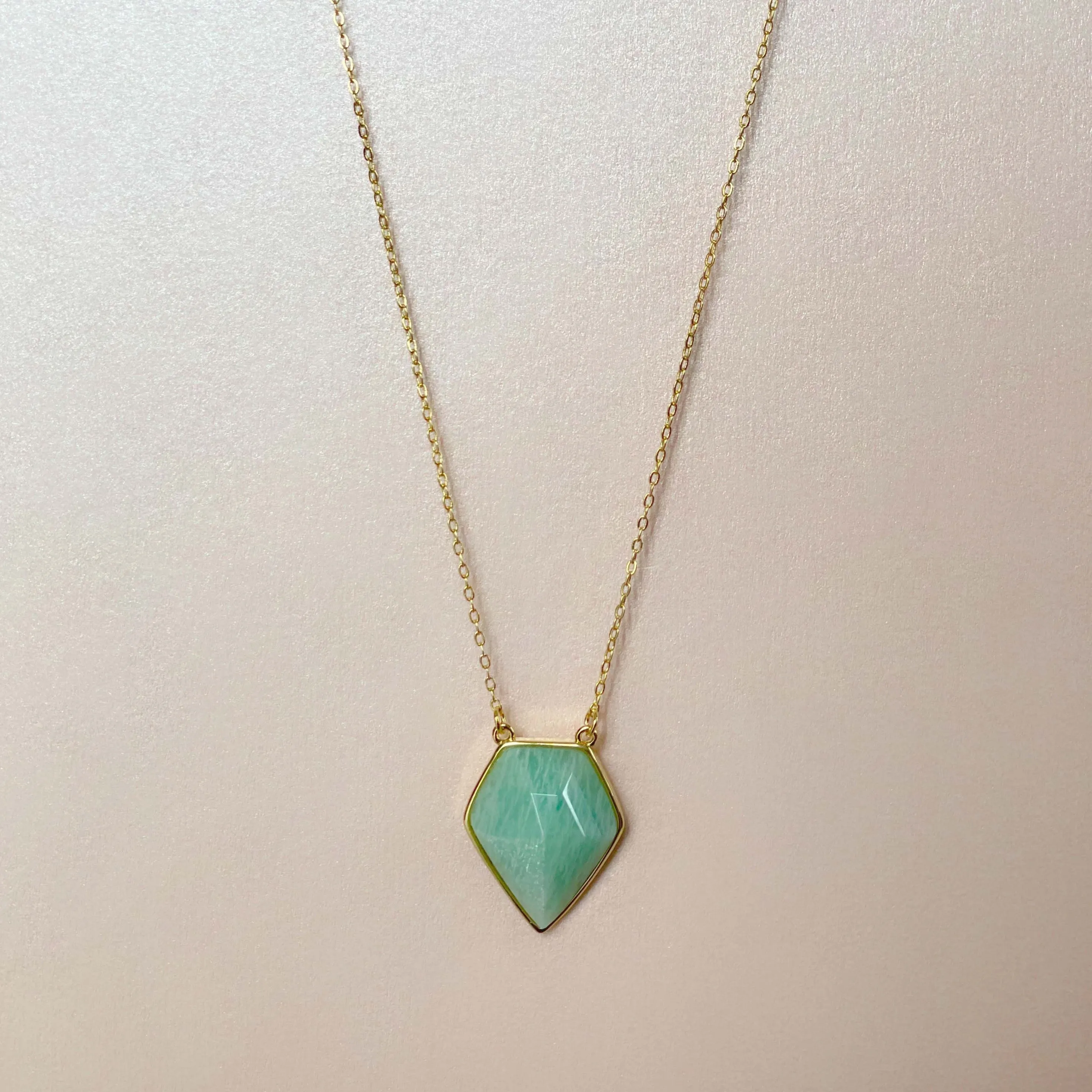 Athena Luxe Faceted Amazonite Necklace