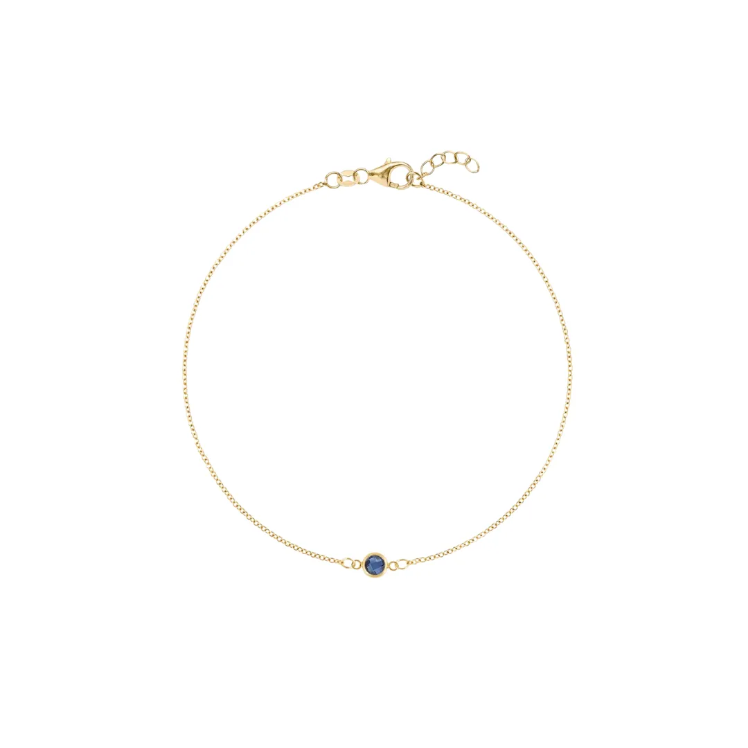 Bezel Gemstone Bracelet