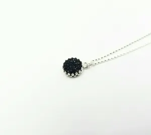 Black Druzy Necklace