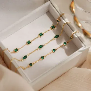 Emerald Bracelet (Solid Silver) - 3 Styles