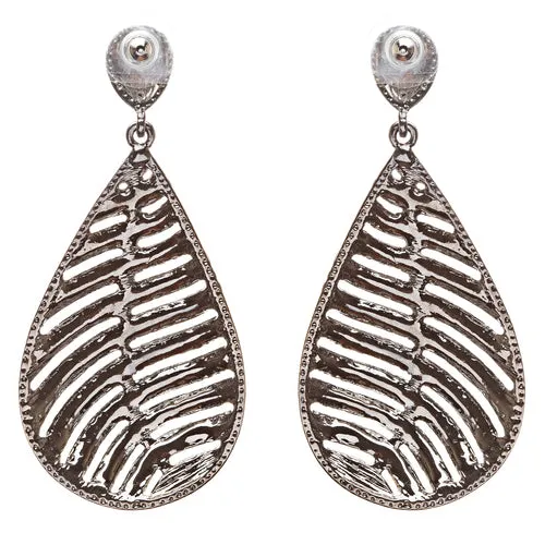 Modern Fashion Crystal Rhinestone Stunning Leaf Design Dangle Earrings E729 PRPL