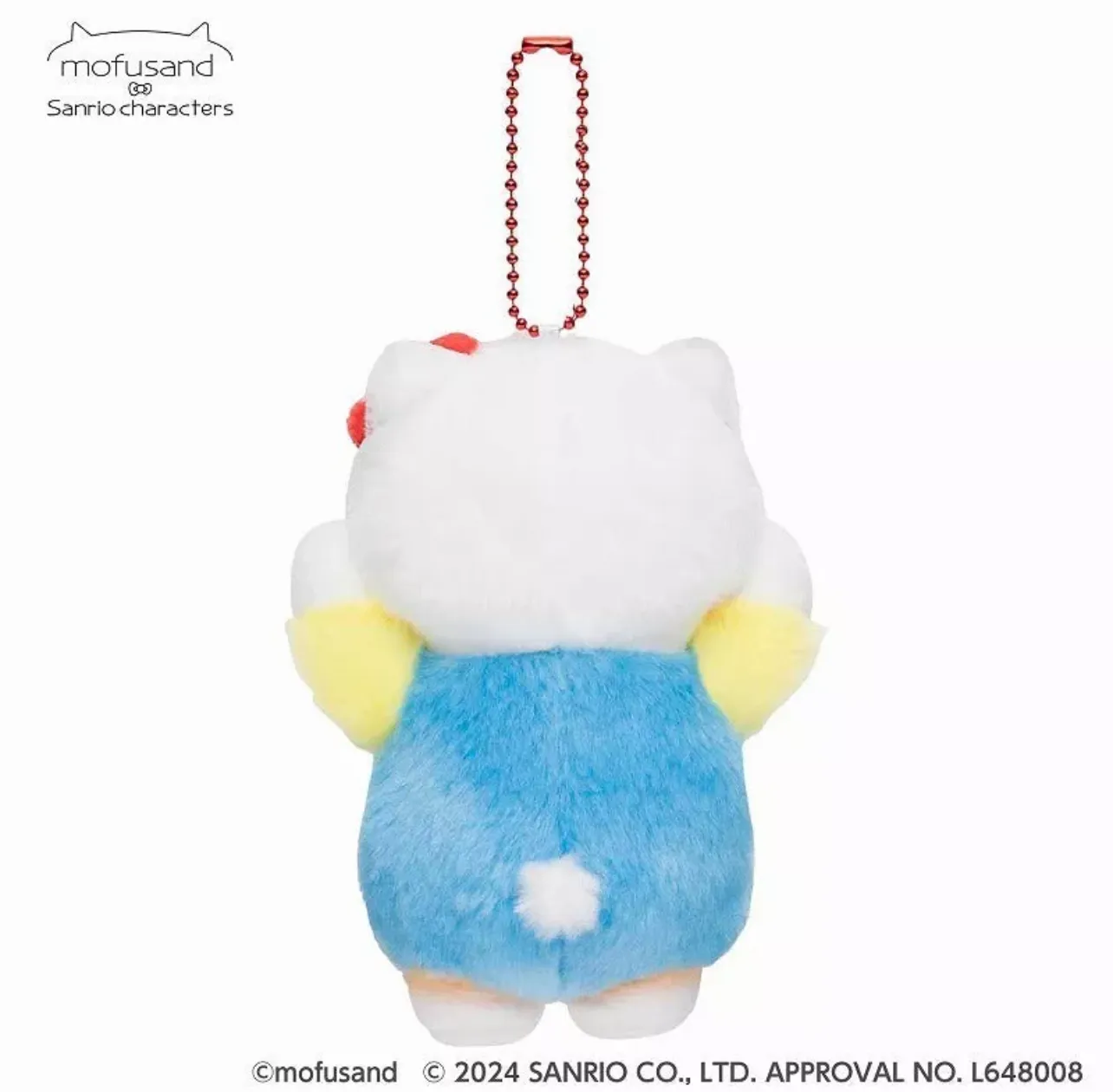 Mofusand x Sanrio Characters Hello Kitty Plush Mascot Toy Doll Keychain Japan