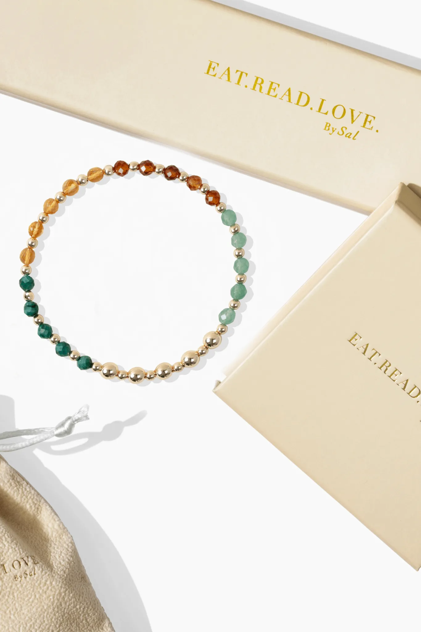 Multiple Fortune Spiritual Bracelet with REAL Gold