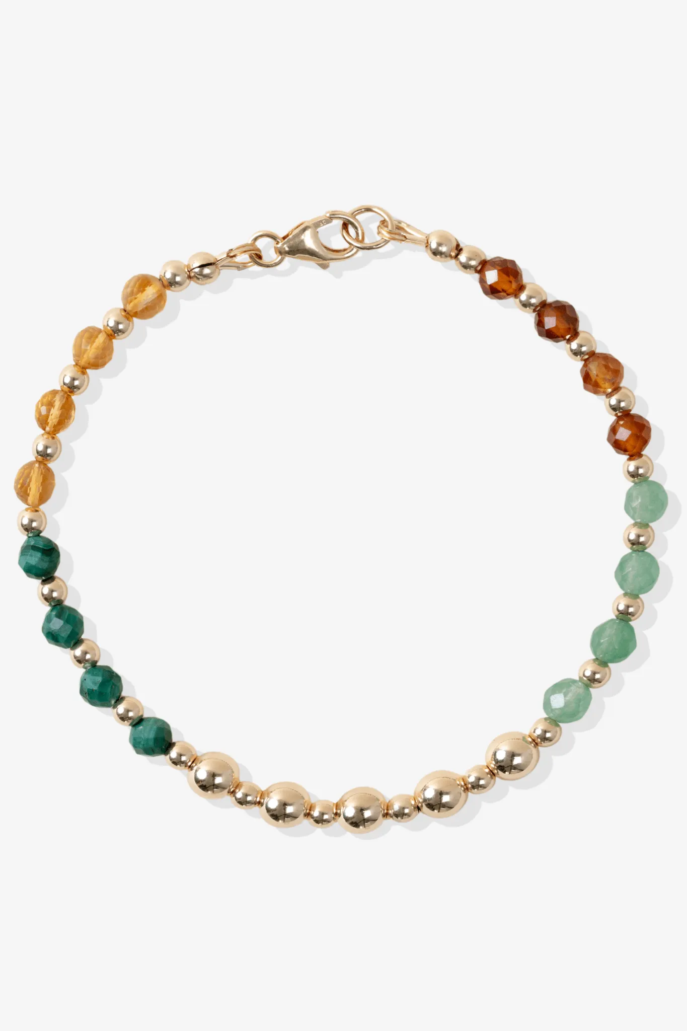 Multiple Fortune Spiritual Bracelet with REAL Gold
