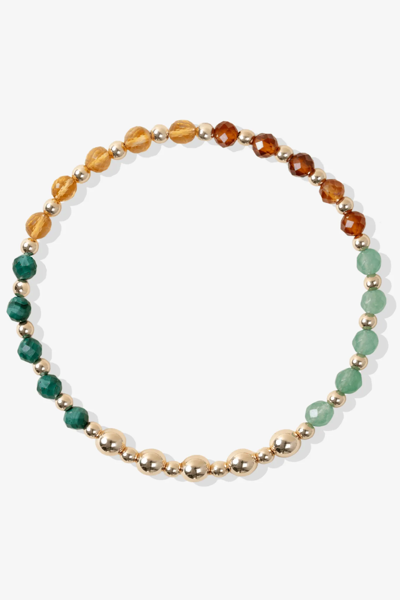 Multiple Fortune Spiritual Bracelet with REAL Gold
