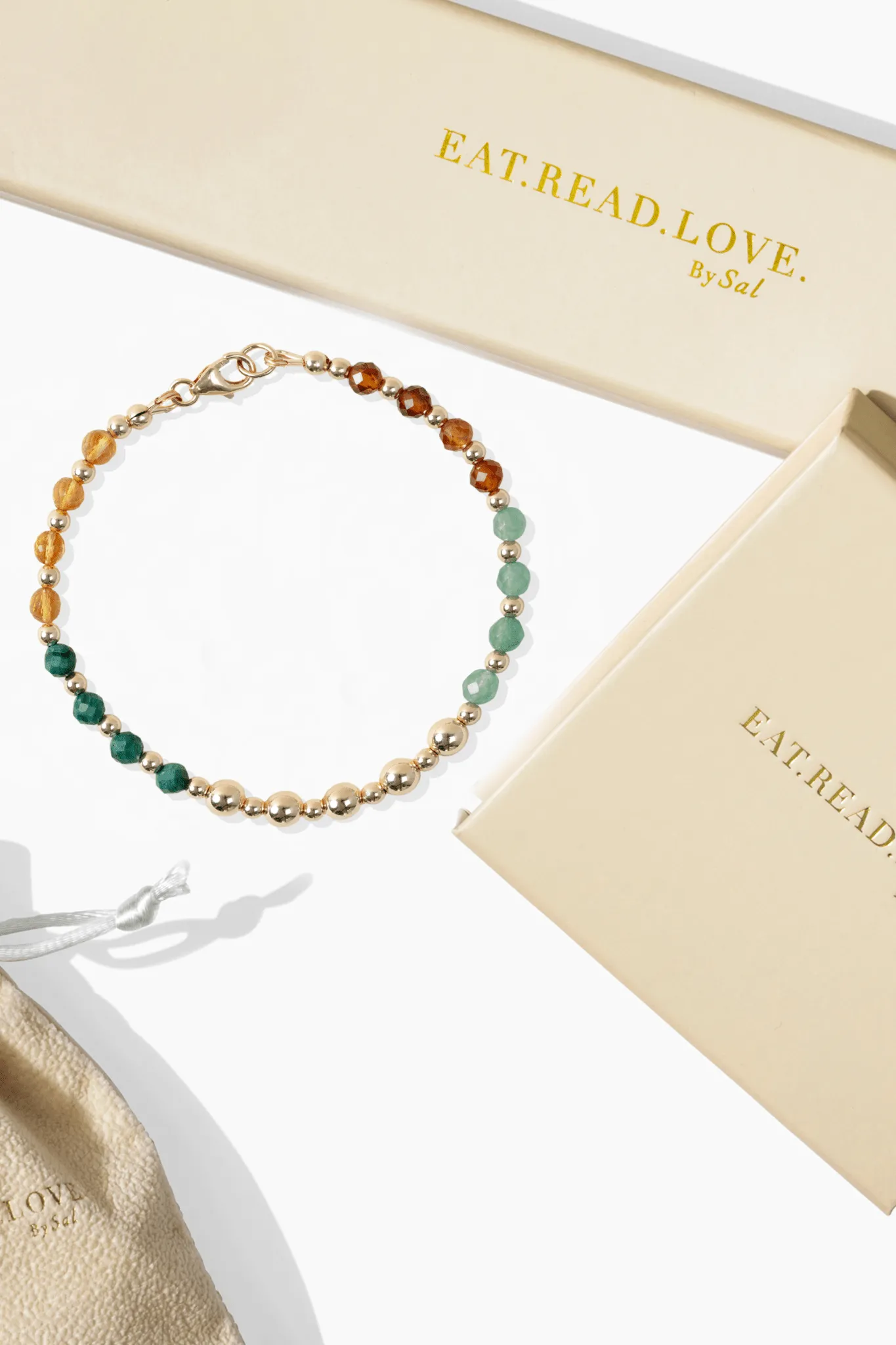 Multiple Fortune Spiritual Bracelet with REAL Gold