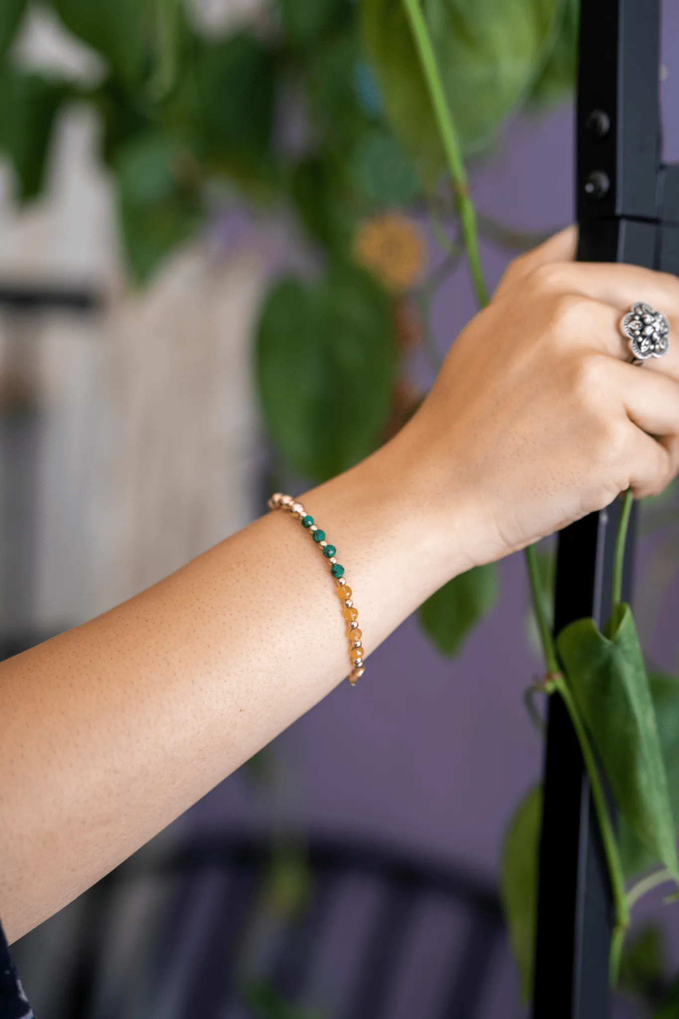 Multiple Fortune Spiritual Bracelet with REAL Gold