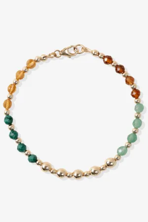 Multiple Fortune Spiritual Bracelet with REAL Gold