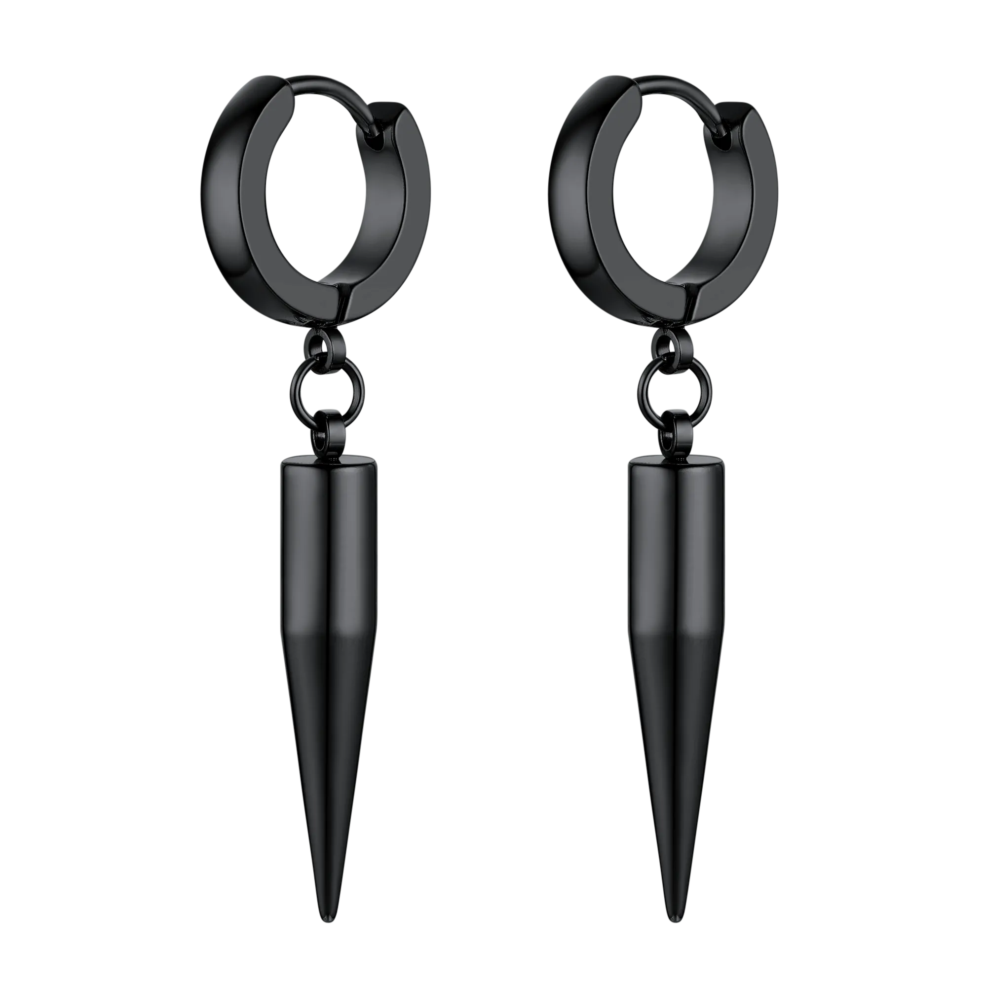 Punk Long Spike Dangle Hoop Earrings For Men Women