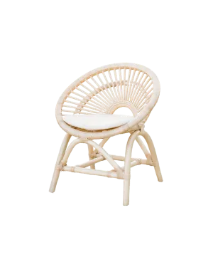Rainbow Rattan Kids Chair - Natural