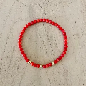 Red Coral Beads Mix