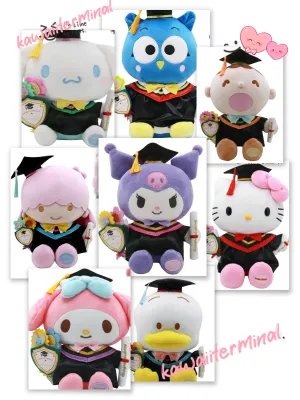Sanrio Characters/Cinnamoroll / Patapatapeppy / Minna No Tabo / Little Twin Stars / Kuromi / Hello Kitty / My Melody / Ahirunopekkle / Graduation Plush 12 inches / 30cm