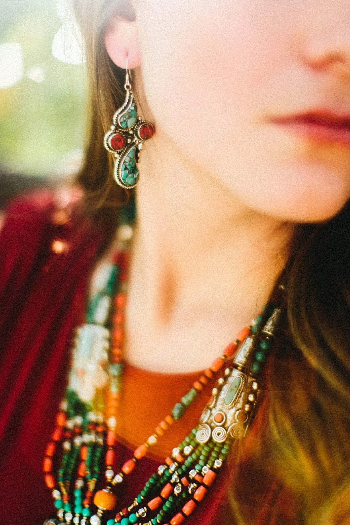Turquoise Tear Drop Earrings