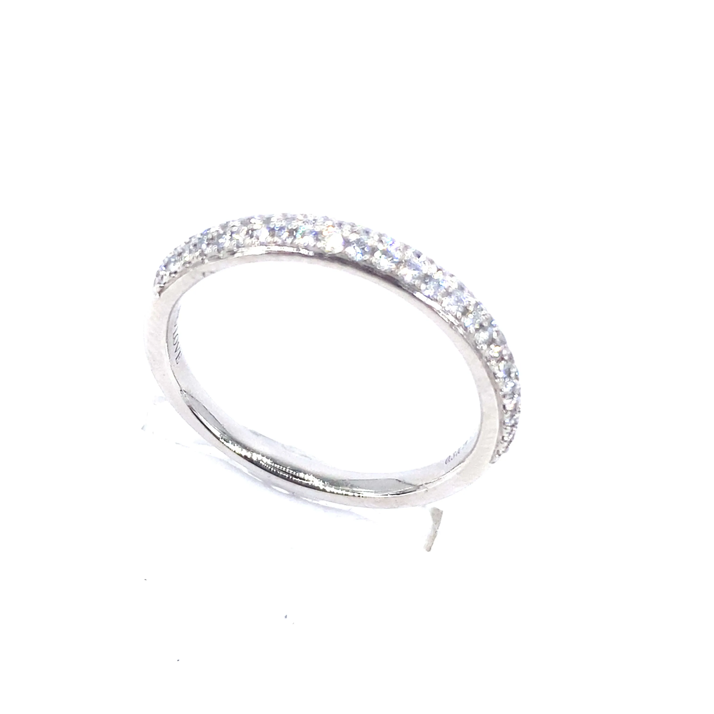 Women’s Platinum 'Vera Wang Love' Diamond Half Eternity Ring - 5.7g 0.37ct