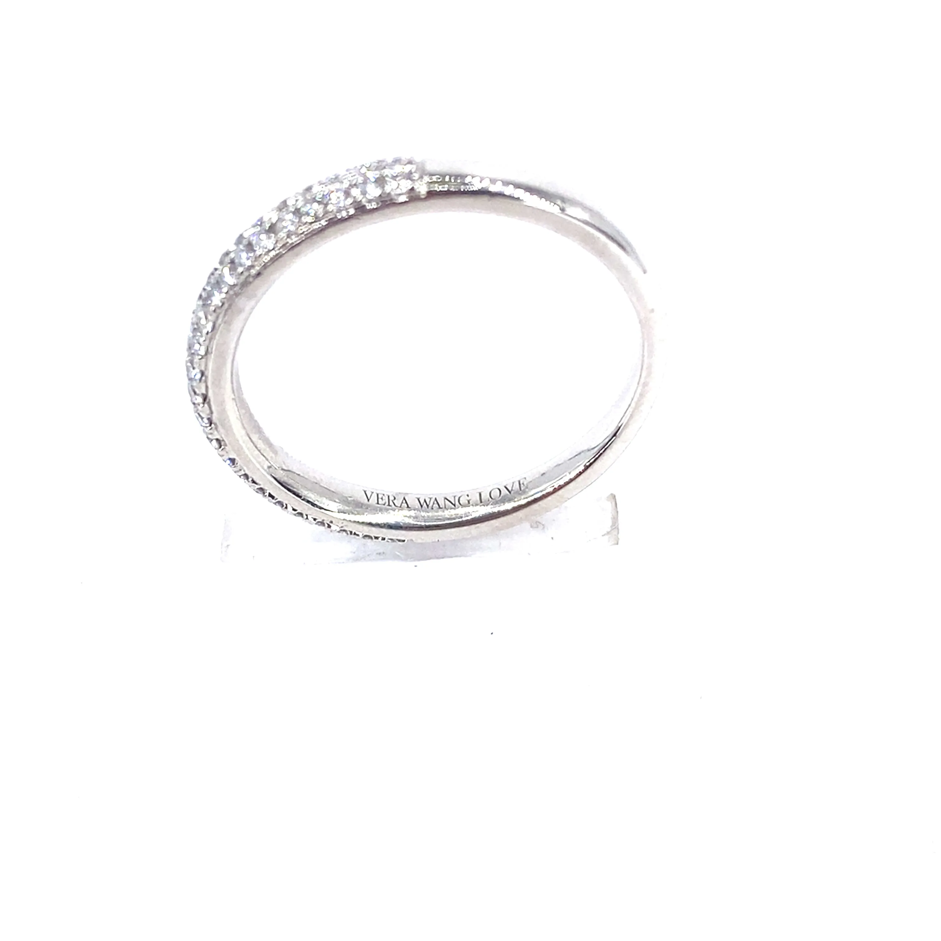 Women’s Platinum 'Vera Wang Love' Diamond Half Eternity Ring - 5.7g 0.37ct