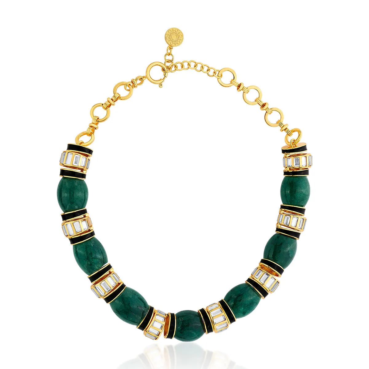 Zeenat Green Quartz Necklace